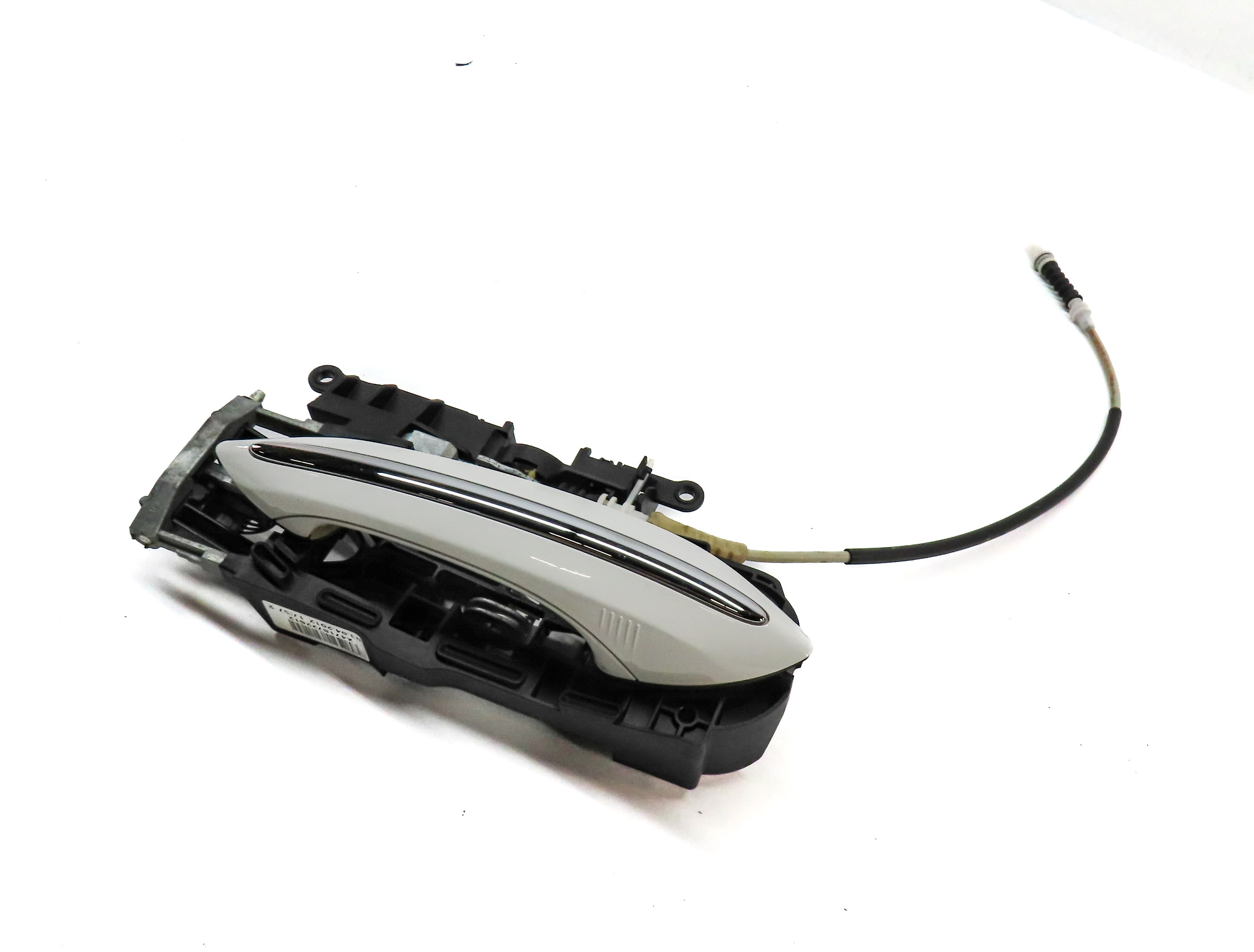 09-18 BMW 528i 535i 550i 740i 750i 760i REAR RIGHT COMFORT DOOR HANDLE (White) — exact item pictured